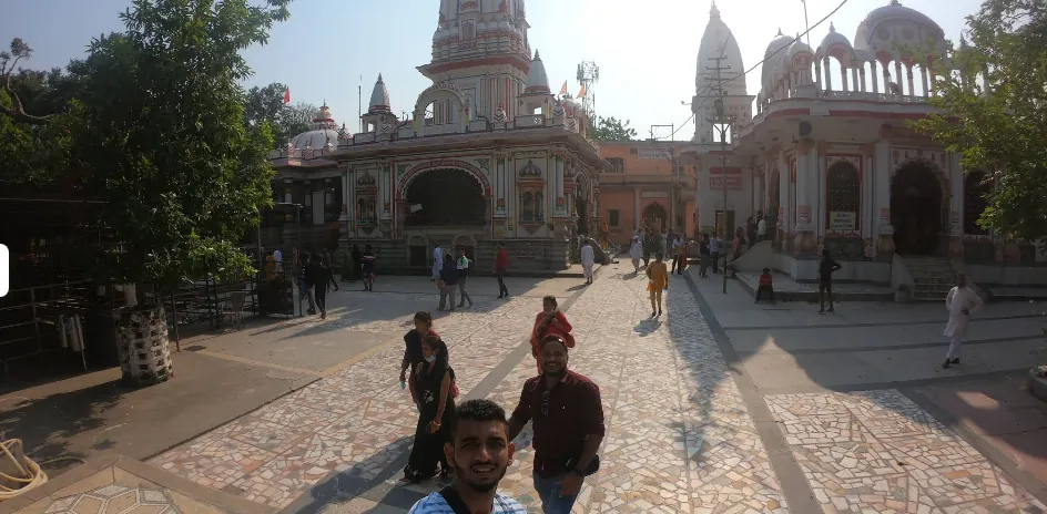 Temple complex in the Prayagraj pilgrimage area