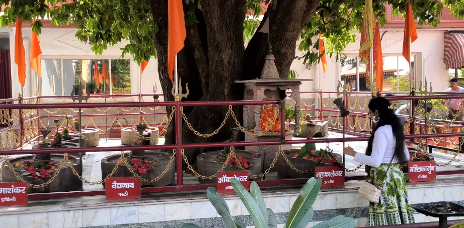 Worship shrine at Bharat Sevashram Sangha Prayagraj